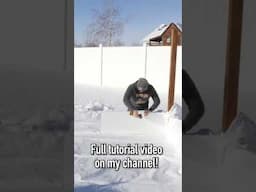Easy Ice Rink Build - Under 4 Hours! #shorts