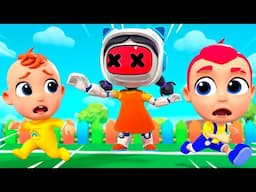 Red Light, Green Light | Game Challenge | Nursery Rhymes & Kids Songs | Tinytots
