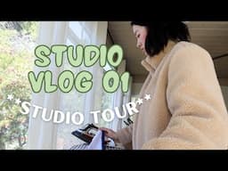 STUDIO VLOG: studio tour, open a shipment with me 📦