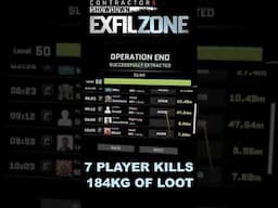 7 Player Kills - 184kg of Loot | Contractors Showdown Exfil Zone #shorts #exfilzone
