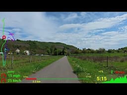 30 minute Indoor Cycling Workout Ruwer River and vineyards Germany Garmin 4K Video