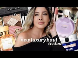 NEW LUXURY BEAUTY RELEASES TRY ON HAUL: CHANEL Chance Splendide, MFK Kurky, DIOR  Brown Cachemire