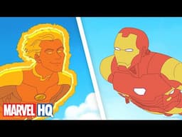 Celebrate Earth's Mightiest Day with Iron Man and the Human Torch! 🦸 | Holiday Heroes | @MarvelHQ