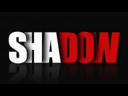 Overlapping Shadow Text Effect in Photoshop | Typography | Adobe Photoshop