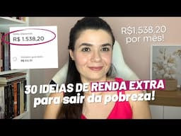 Como GANHAR DINHEIRO SEM SAIR DE CASA: 30 ideias de renda extra para sair da pobreza! #rendaextra