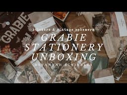 Grabie Stationery Unboxing I Vintage Reverie I April Box 📦✨