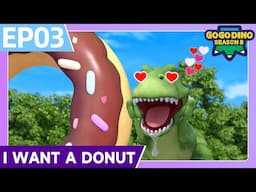 ⭐️New⭐️ GoGoDino S8 | EP03 I Want a Donut 🍩 | Dinosaurs Rescue | Adventure Cartoon | Animation
