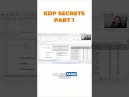 KDP Secrets Part 1 – A lot of self-publishers have NO idea this exists…
