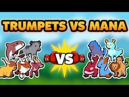 Super Auto Pets but we can only use TRUMPETS OR MANA