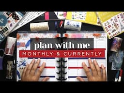 JULY PLAN WITH ME :: Memory A Day & Currently Page Monthly Planner Setup in a Classic Happy Planner