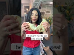 The ONLY way you should eat Pita Bread! #pitabread