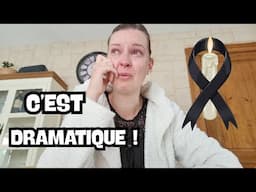Hier on parlait mariage et aujourd'hui enterrement...😭