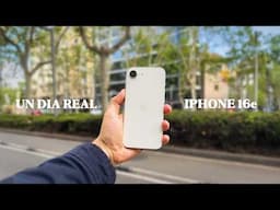 Un día real con el iPhone 16e | Batería, cámaras y apps!