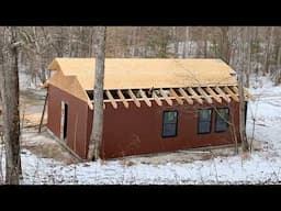 Building BARNDOMINIUM in the Woods | Roof Sheeting & Interior Tour