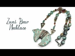 Handmade Vibes Only: Zuni Bear Necklace + New Beads You’ll Love! 🐻 🩵