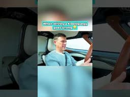 When driving a Koenigsegg goes wrong 😬