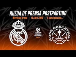 Post-game Press Conference | Real Madrid - Paris Basketball | Play - In