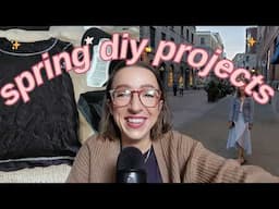 all the DIY, upcycling, and sewing projects I want to do this spring/summer as a complete beginner