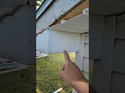 Soffit Installation Tip #shorts #siding #soffit #carpentry #sidingtips #sidinginstallation