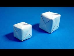 How to make a cube out of paper  Origami cube