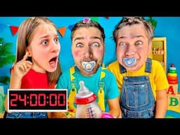 ABİLERİM 1 GÜNLÜĞÜNE BEBEK OLDU!👶 (Elif Çıldırdı😱)