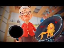 I Am a CAT and I ATTACK my Grandma with a Frying Pan - I am Cat VR