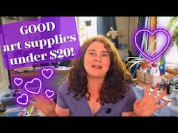 My Favorite SUPER INEXPENSIVE Art Supplies!