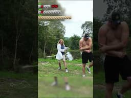 Which Length Hurts The Most Thick Rope Edition!  #funny #challenge #stunt