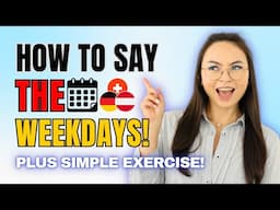 How to Say the Weekdays in German | Lesson for beginners