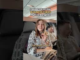 I saved £2000 on this BUSINESS CLASS flight to Bangkok