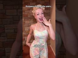 Rompers through the years 😲 #shorts