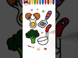 Satisfying Jelly Art, egg, turner, ladle Jelly Coloring, Dropper Painting #satisfying