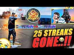 Silver Jubilee (25) Streak Lu Ala Ochayi And Ala Poyayi 😢🔥 - Free Fire Telugu - MBG ARMY