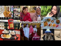 NAND Ki Birthday + Shadi Vlog 😍 - Not feeling well 🥹- Meri or Husband personal Grocery Shopping❤️