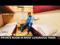 Our Private Room in LUXURIOUS BUDDHIST CIRCUIT TRAIN for 8 Days | India's Most Expensive Train Tour