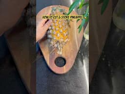 How to Cut & Store Pineapple the Right Way! (Quick & Easy Guide) #ytshorts #pineapple #cuttingskills