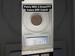 Insane $8,000 Wheat Cent With TWO Errors: 1922 No D Lincoln Cent Struck 10% Off Center #wheatcent