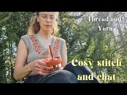 A spring walk, some spinning, sketching and quilt stitching (and a lot of chatting!) 🌿