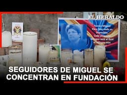 Seguidores de Uribe Turbay se concentran en la Fundación Santa Fe tras conocerse su delicado estado