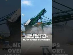 New crane tips over at Tuas Port, no injuries reported