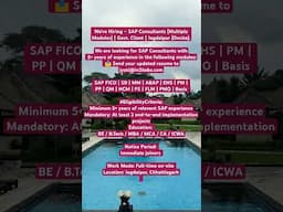 Hiring SAP Professional for government client project.Location Jabalpur.June month job update