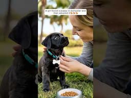 A girl found a puppy in dumpster and then adopted it🥰🥰🥰