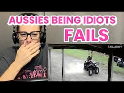 AUSSIES BEING IDIOTS - FAILS AROUND THE WORLD | AMERICAN REACTS
