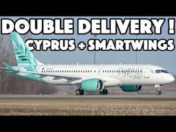 DOUBLE DELIVERIES! Cyprus + Smartwings A220-300 departing Montreal (YMX/CYMX)