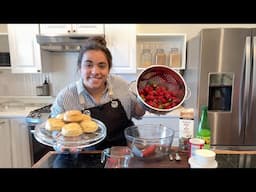 Let's Make Strawberry Shortcakes with Fresh Local Strawberries LIVE