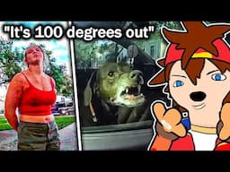 Karen Gets CAUGHT By Police After Leaving Dog in HOT Car!! | Kenji Reacts