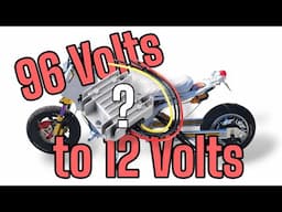 Build Your Own Electric Motorcycle - Video 3 .. How to Wire the 12V Side With a DC to DC Converter.