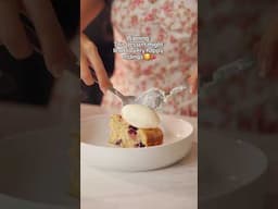 🍒 Cherry Almond Cake w/ Bourbon Vanilla Ice Cream � | #ValentinesDayRecipe