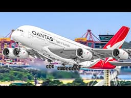 ✈️ 100 TAKEOFFS & LANDINGS in 60 MINUTES 🇦🇺 BUSY Sydney Airport Plane Spotting [SYD/YSSY]