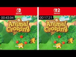 Switch 2 vs Switch 1 - Animal Crossing New Horizons LOADING Time & LAG Comparison!